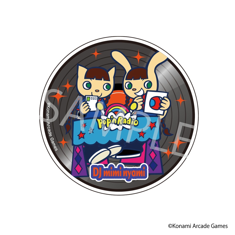 pop'n music」 星空コラボカフェ DISK風アクリルコースター[DJミミ