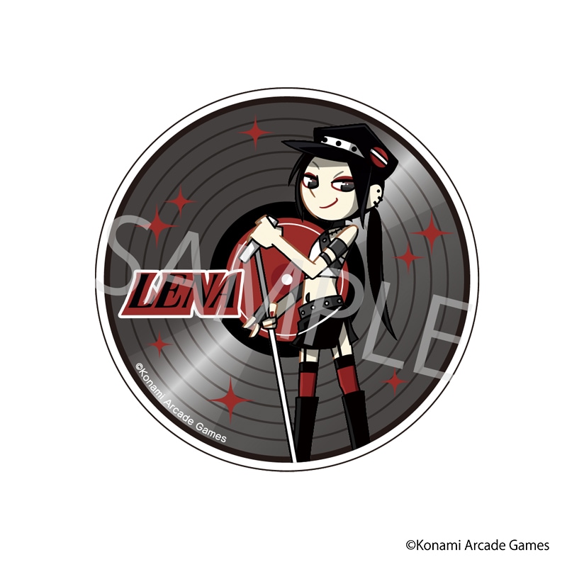 【 09/10 発送予定】 「pop'n music」 星空コラボカフェ DISK風アクリルコースター[レナ] グッズ