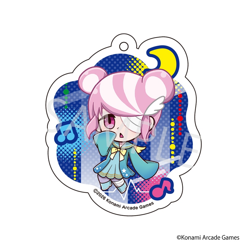 【 09/10 発送予定】 「pop'n music」 星空コラボカフェ ミニキャラアクリルキーホルダー[ちぇるみん] グッズ