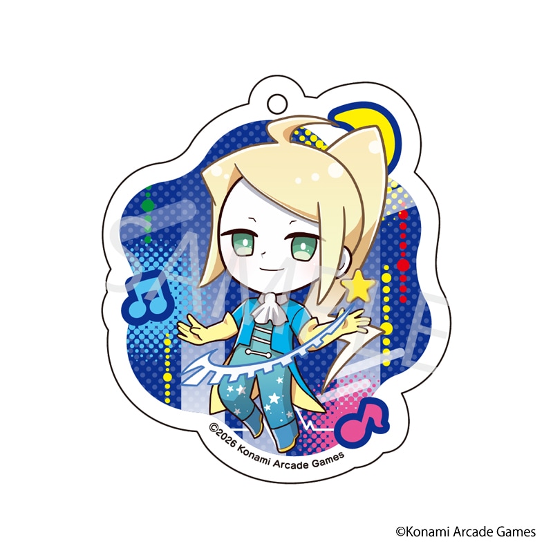【 09/10 発送予定】 「pop'n music」 星空コラボカフェ ミニキャラアクリルキーホルダー[ノーヴァ] グッズ