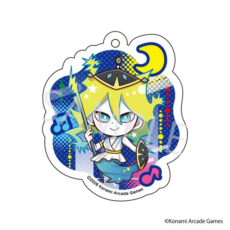 【 09/10 発送予定】 「pop'n music」 星空コラボカフェ ミニキャラアクリルキーホルダー[シグマ] グッズ
