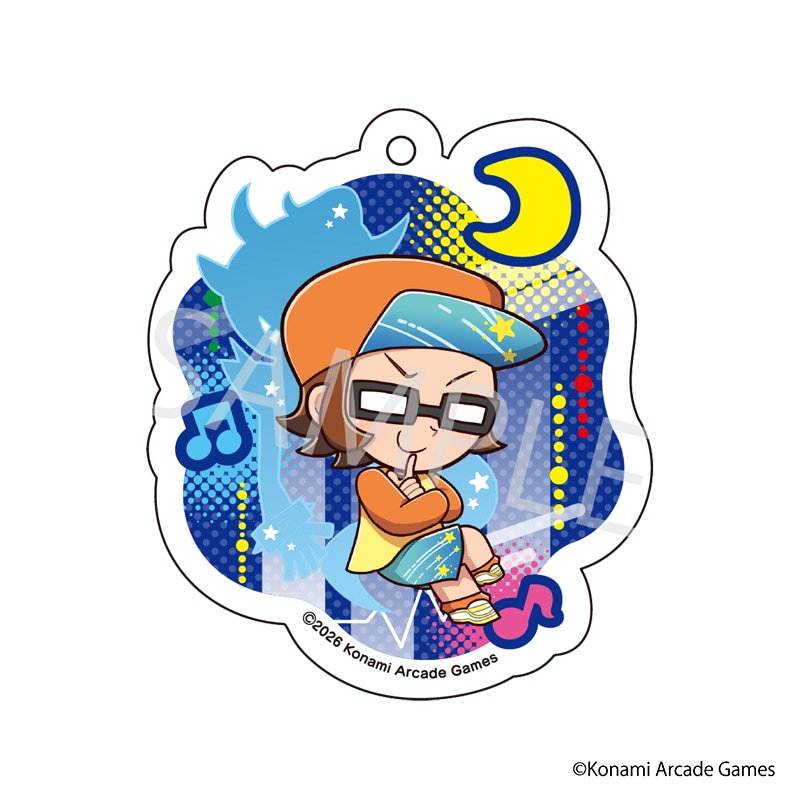 【 09/10 発送予定】 「pop'n music」 星空コラボカフェ ミニキャラアクリルキーホルダー[MZD] グッズ