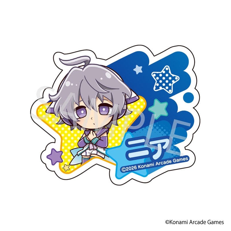【 09/10 発送予定】 「pop'n music」 星空コラボカフェ ミニキャラネームバッジ[ニア] グッズ