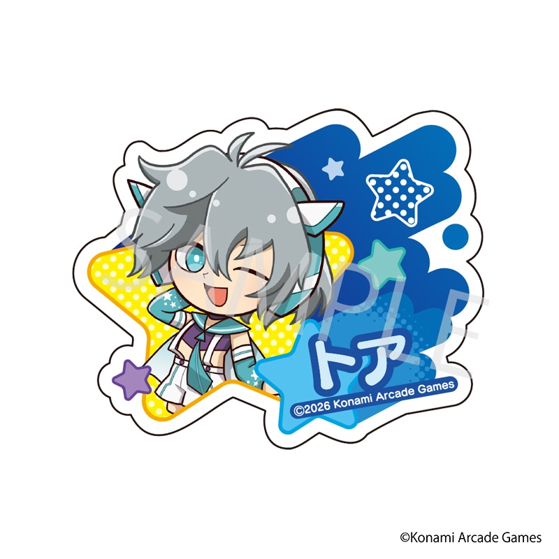 【 09/10 発送予定】 「pop'n music」 星空コラボカフェ ミニキャラネームバッジ[トア] グッズ