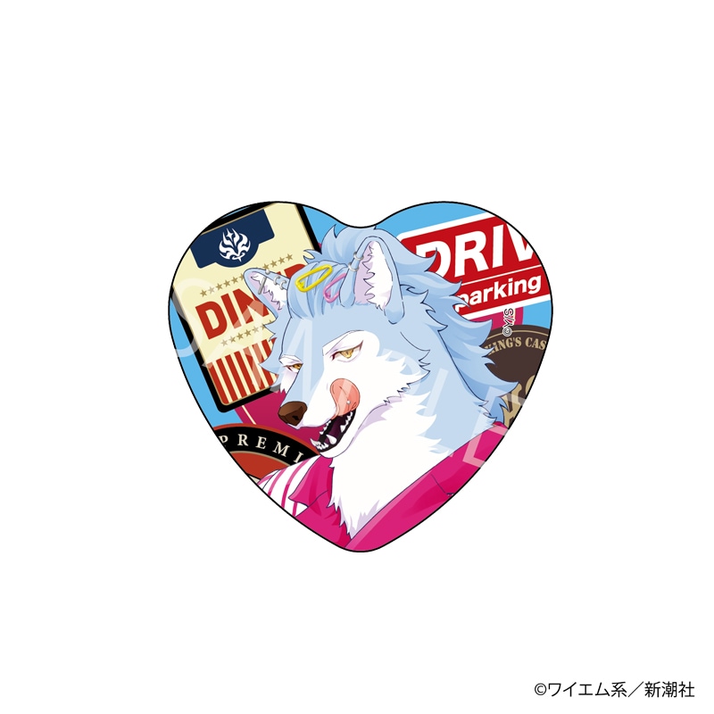 【 10/12 発送予定】 『魔王城の料理番』100万部記念コラボカフェ 描き下ろしハート型缶バッジ[シューガ] グッズ