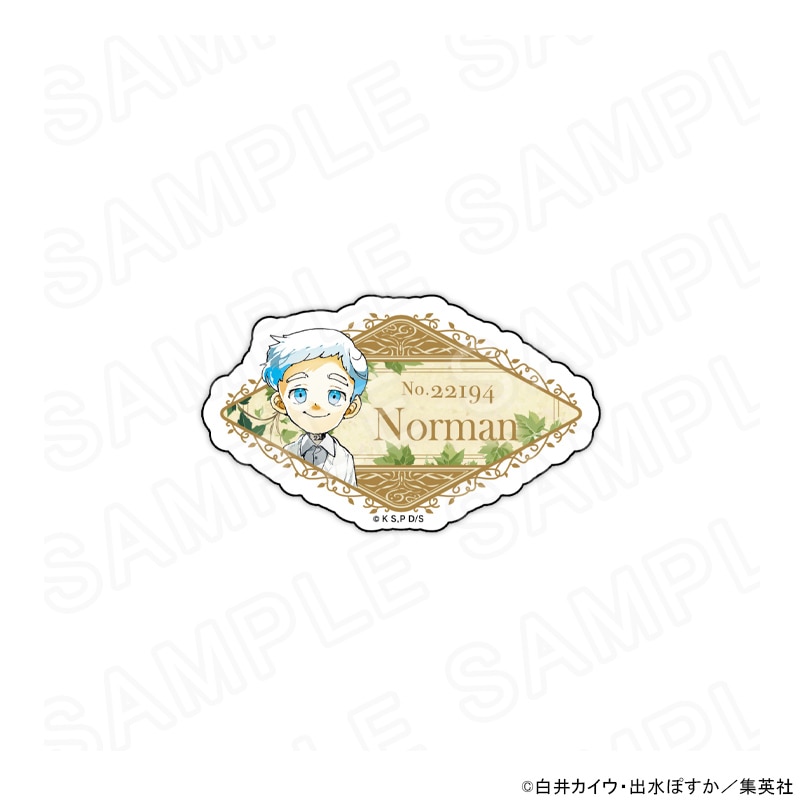 【 10/24 発送予定】 『約束のネバーランド』 10周年コラボカフェ ネームバッジ ノーマン