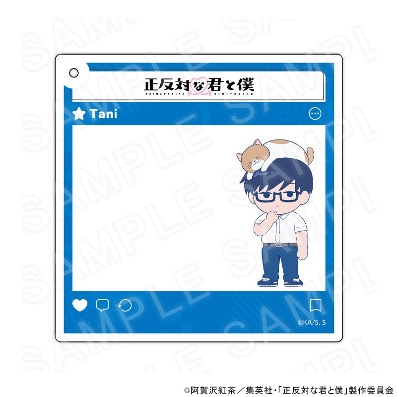 【 10/28 発送予定】 TVアニメ『正反対な君と僕』 第1弾 SNS風ビッグアクリルキーホルダー 谷 グッズ