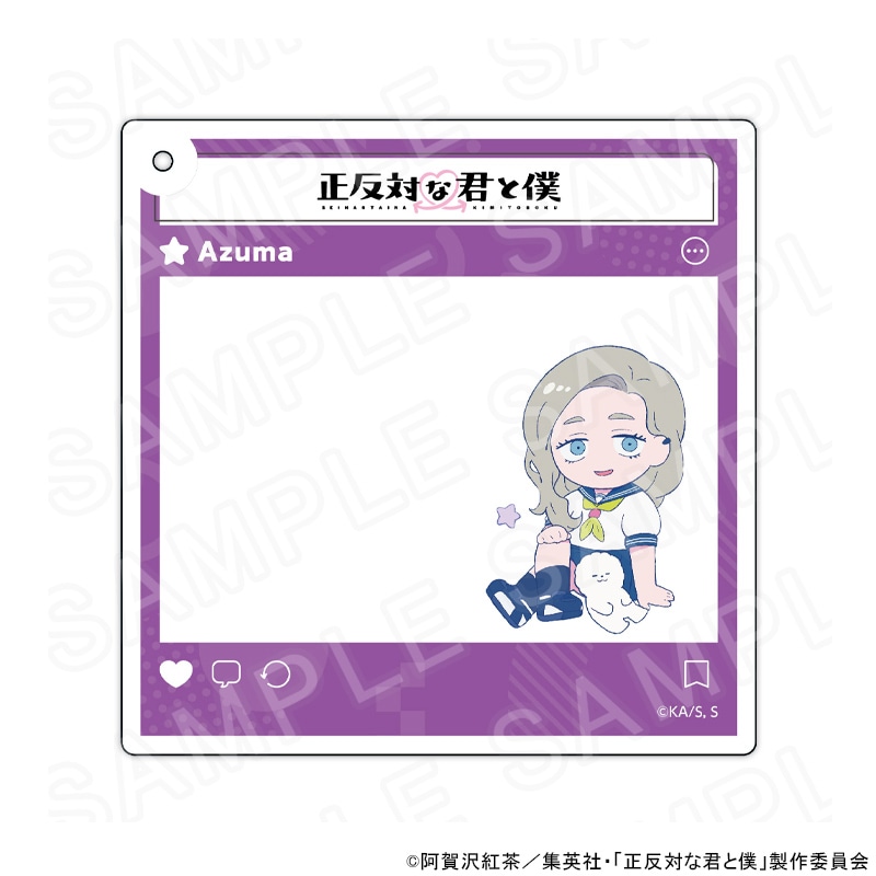 【 10/28 発送予定】 TVアニメ『正反対な君と僕』 第1弾 SNS風ビッグアクリルキーホルダー 東 グッズ