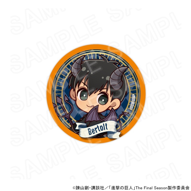 進撃の巨人 ミニキャラ缶バッジ 天使と悪魔Ver.
