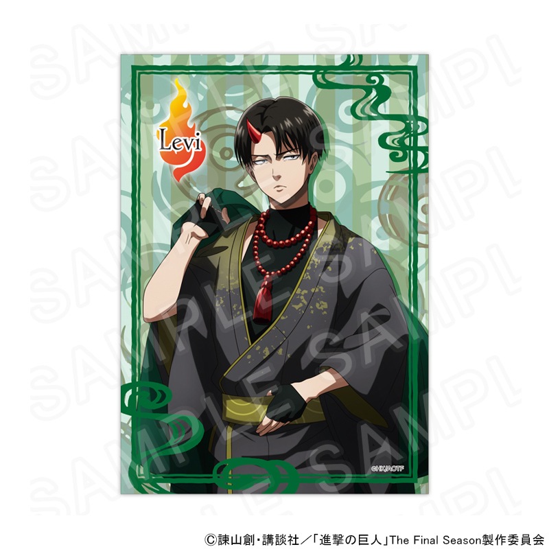 進撃の巨人　エルヴィン　リヴァイ　ブロマイド TVアニメ『進撃の巨人』 - エルヴィン 場面写ブロマイド3枚