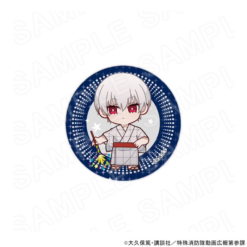 炎炎ノ消防隊 森羅 プリンセスカフェ 缶バッジ TVアニメ｢炎炎ﾉ消防隊｣ 缶バッジ 夏休みVer. ※ブラインド販売 グッズ