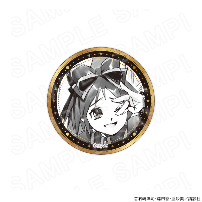 黒魔女さんが通る!! 缶バッジ(モノクロver.)