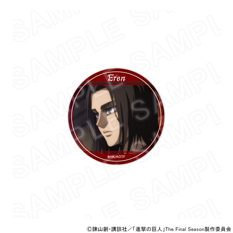 進撃の巨人　エレン　場面写缶バッジ　20点 TVアニメ『進撃の巨人』 - エレン 場面写ホログラム缶バッジ2個