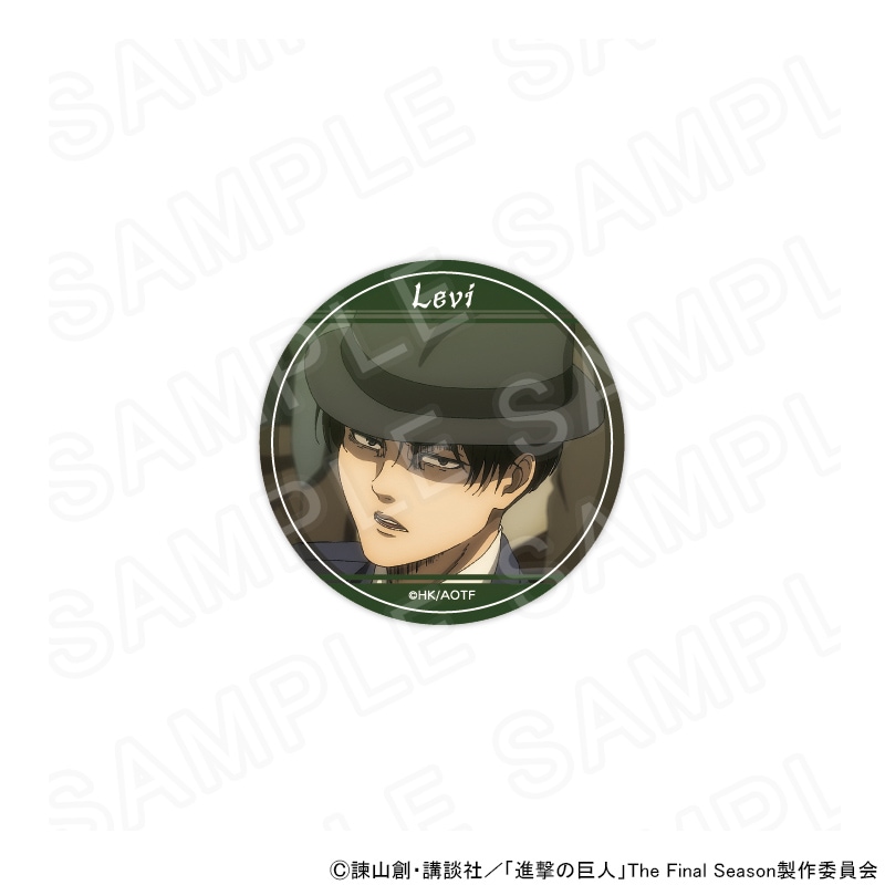 進撃の巨人 THEキャラ 缶バッジ リヴァイ TVアニメ『進撃の巨人』 場面写コレクション缶バッジ[リヴァイ]