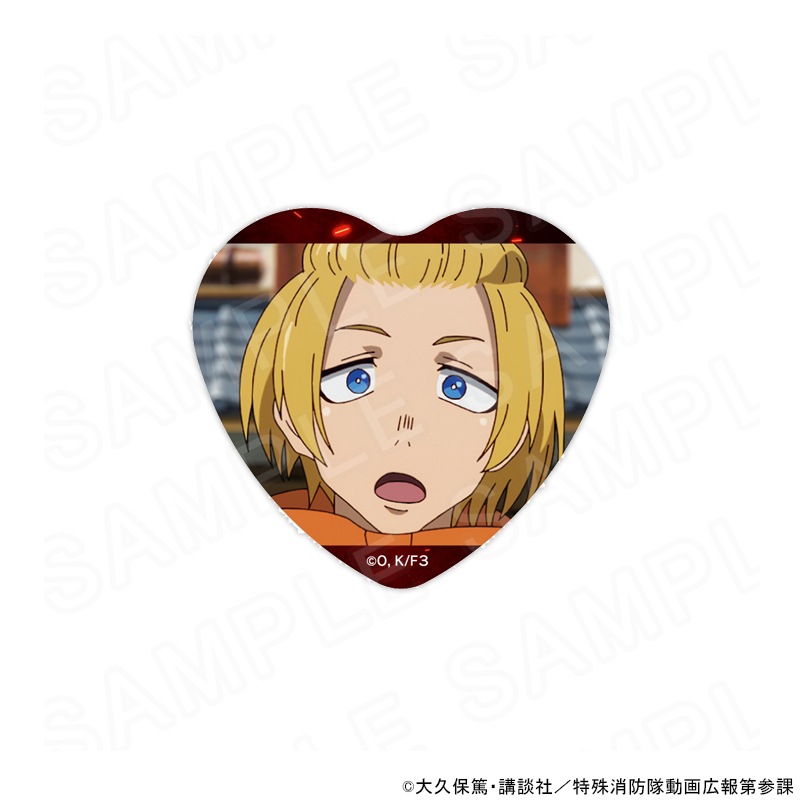 炎炎ノ消防隊 参ノ章 場面写ハート缶バッジ