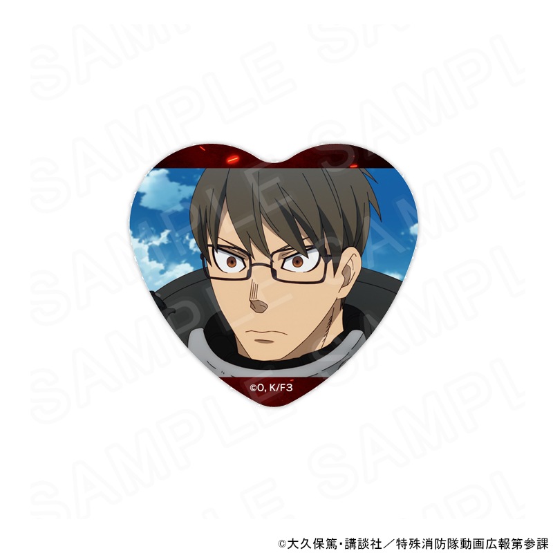 炎炎ノ消防隊 参ノ章 場面写ハート缶バッジ