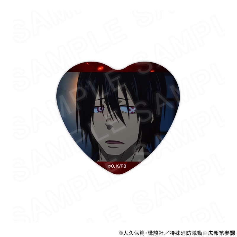 炎炎ノ消防隊 原作 ジョーカー ハート 缶バッジ 炎炎ノ消防隊 参ノ章 場面写ハート缶バッジ