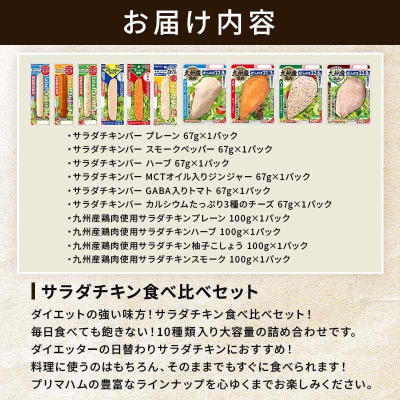 サラダチキン 10種 食べ比べ まとめ買い セット | プリマハム | 【公式