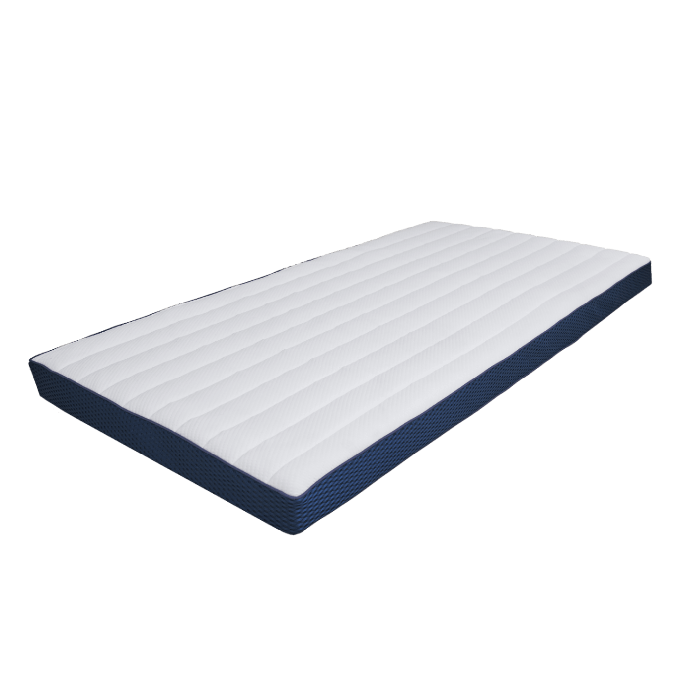 繊維状の特殊ポリエチレン「プリマレックス」を3次元網状構造体にすることで絡み合い、計算された厚みと密度で復元力とスプリング力が全身をバランスよく支える仕様