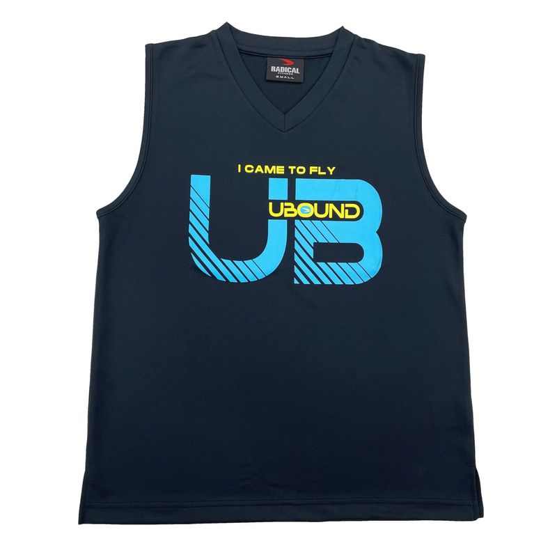 UBOUND Vネックノースリーブ＜ブラック×ブルー＞