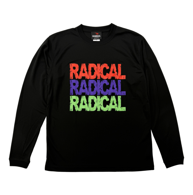 ３RADICAL  ドライ ロングスリーブＴシャツ＜ブラック＞