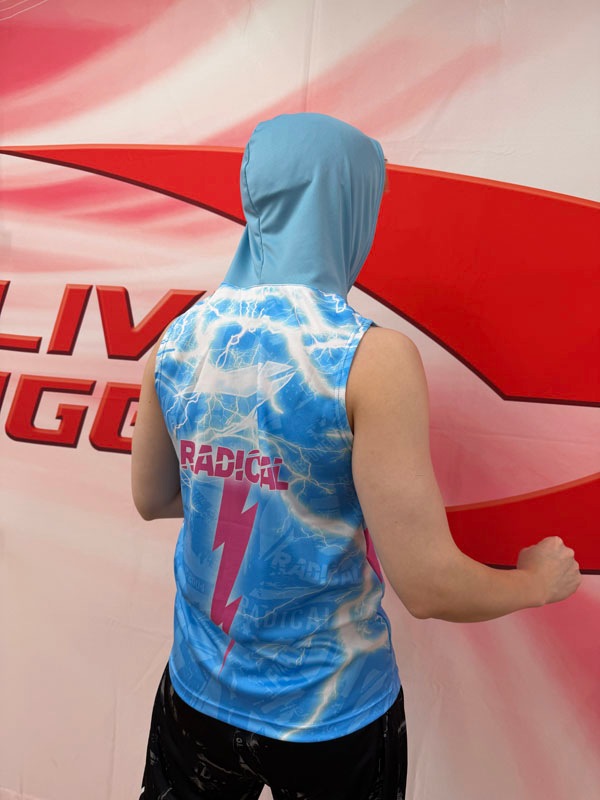 FIGHT DOフード付タンク＜ブルー＞ | トップス,タンクトップ