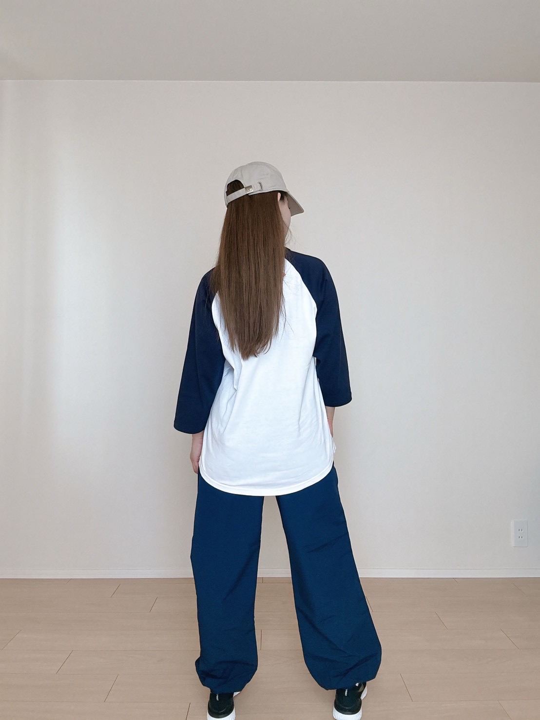 ナイロンパンツ+CALLY＜ネイビー＞