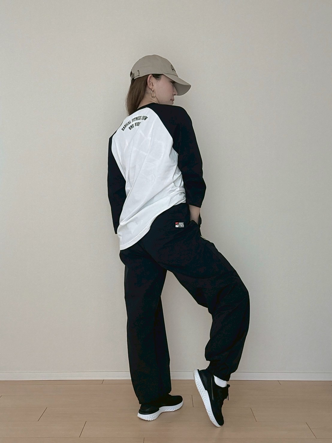 ナイロンパンツ+CALLY＜ネイビー＞