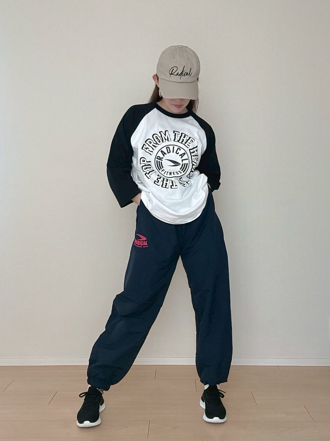 ナイロンパンツ+CALLY＜ネイビー＞