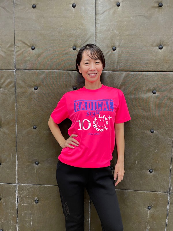 100+ドライTシャツ＜蛍光ピンク×パープル＞ | トップス,Tシャツ