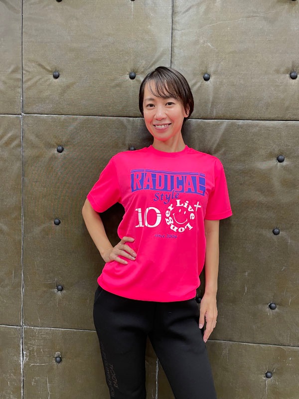 【新品・未使用】jumpone ハンドダイグラデーションTシャツ (ピンク) 100+ドライTシャツ＜蛍光ピンク×パープル＞ | トップス,Tシャツ