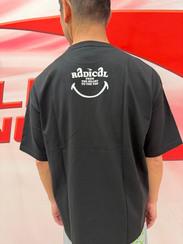 RADICAL Smile BIGコットンTシャツ＜ブラック×ホワイト＞