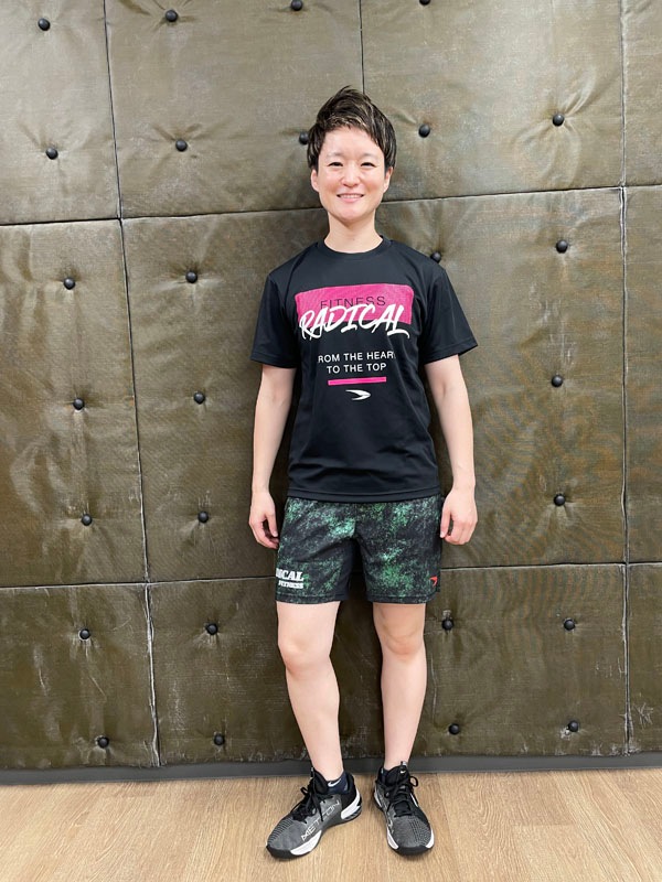 RFドットロゴDRYTシャツ<ブラック×ピンク>