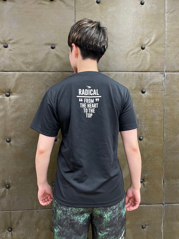 RFドットロゴDRYTシャツ<ブラック×ピンク>