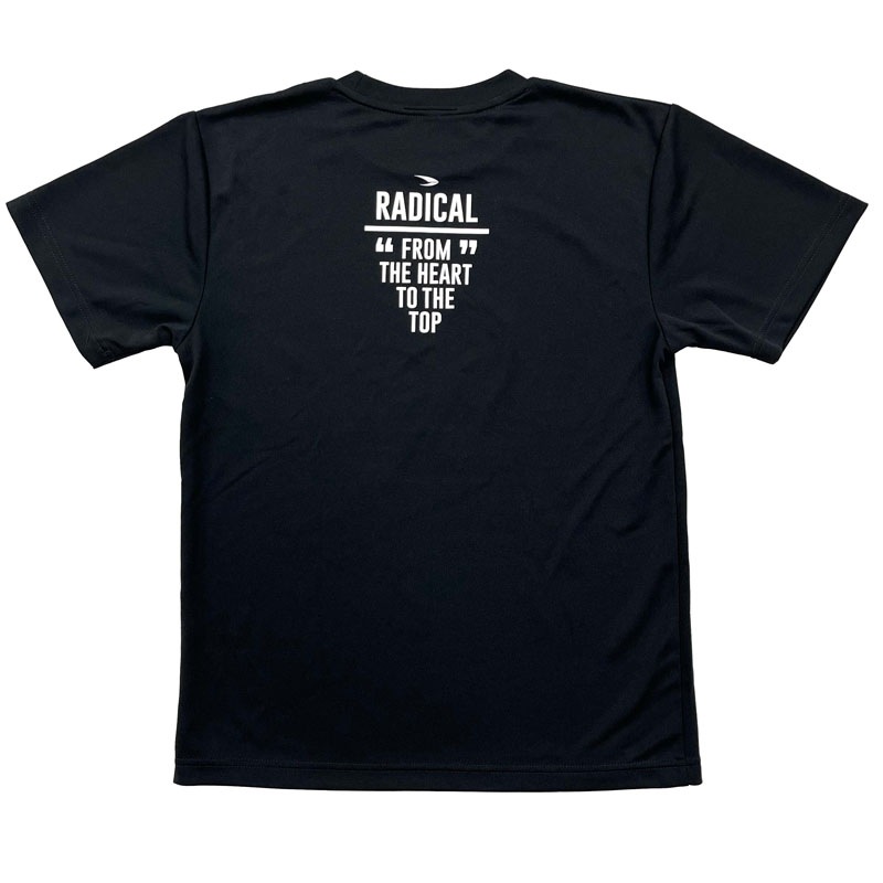 RFドットロゴDRYTシャツ<ブラック×ピンク>