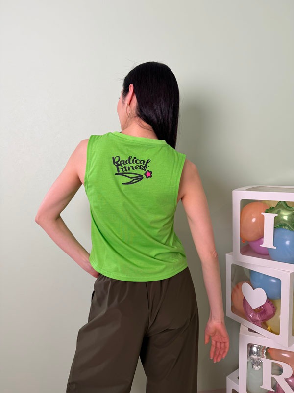 クロップドタンク＜グリーン＞