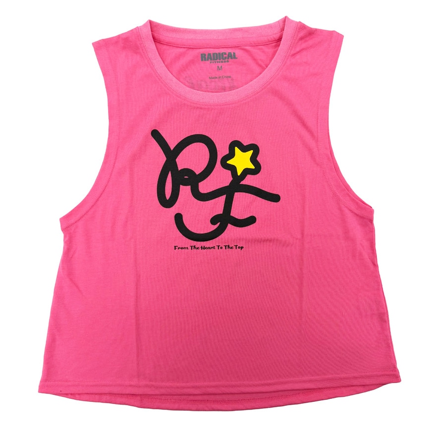 クロップドタンク＜ピンク＞