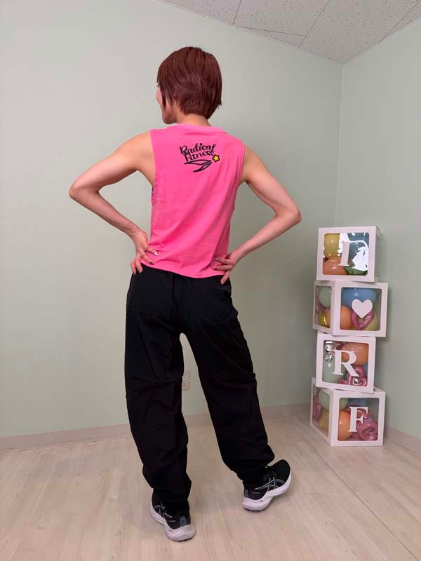 クロップドタンク＜ピンク＞