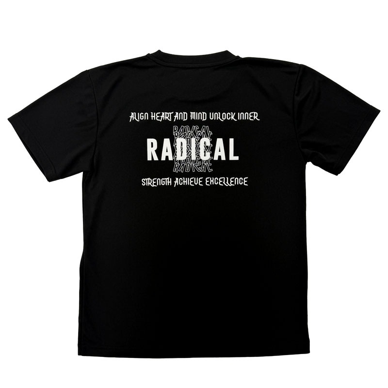 RFブロックドライTシャツ＜ブラック×ブルー＞