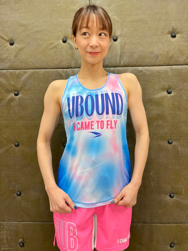 UBOUNDタンクトップ＜ブルー×ピンク＞