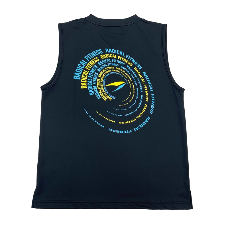 UBOUND Vネックノースリーブ＜ブラック×ブルー＞