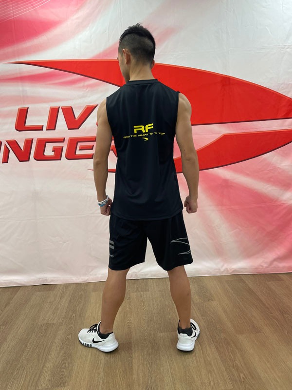 RFVネックノースリーブ＜ブラック×イエロー＞