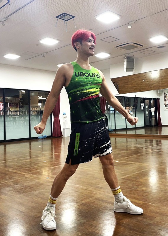 UBOUNDショートパンツ＜ブラック×グリーン＞