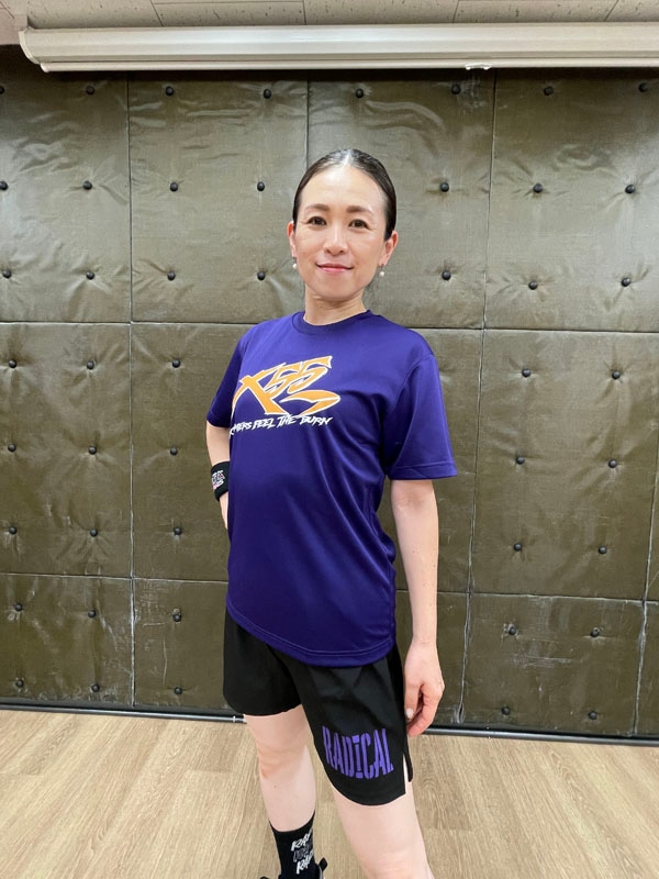 X55 ドライ Tシャツ<パープル>