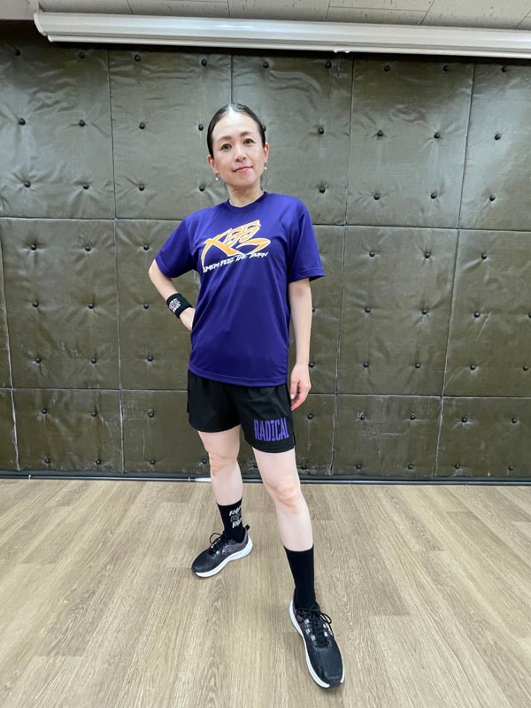 X55 ドライ Tシャツ<パープル>