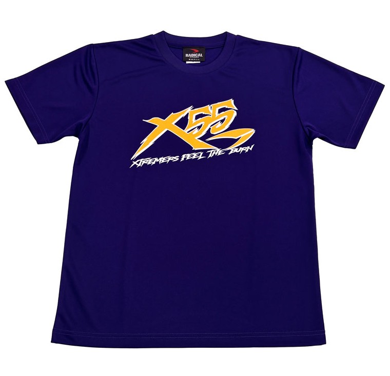 X55 ドライ Tシャツ<パープル>