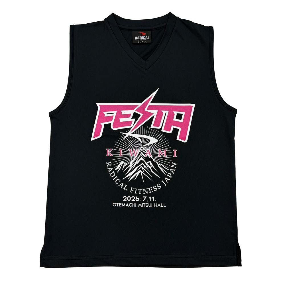 FESTA2026限定ノースリーブ＜ブラック×ピンク＞ | トップス,タンク