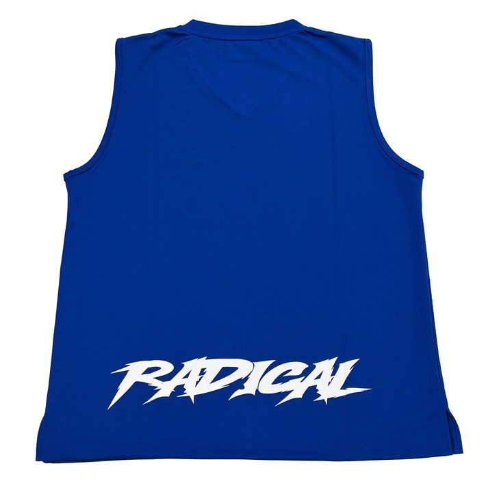 X55 Vネック ノースリーブ<ブルー>