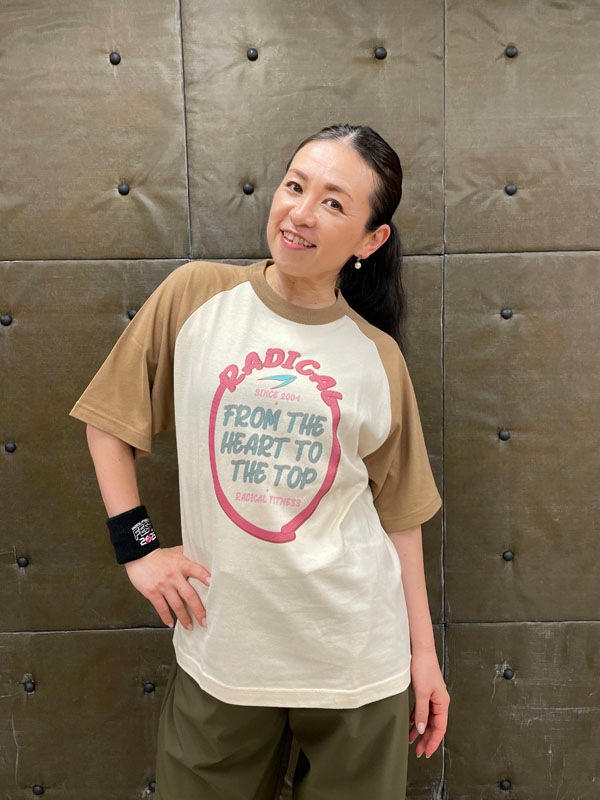 RADICALラグランTシャツ<キャメル>