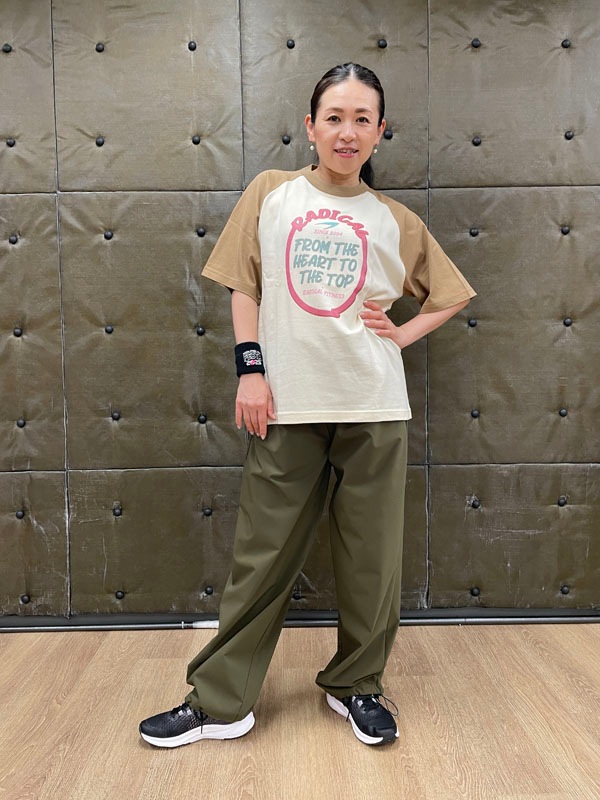 RADICALラグランTシャツ<キャメル>